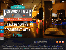 Tablet Screenshot of eastpassyunkrestaurantweek.com